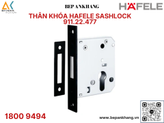 Thân khóa chốt chết Hafele - Màu đen - 911.22.477